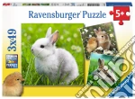 Ravensburger 08041 - Puzzle 3X49 Pz - Teneri Coniglieti