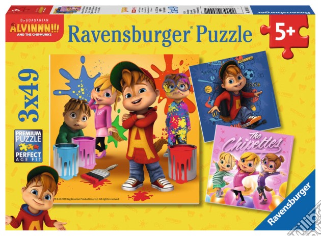 Ravensburger - Alv: Alvin And The Chipmunks 3X49P puzzle