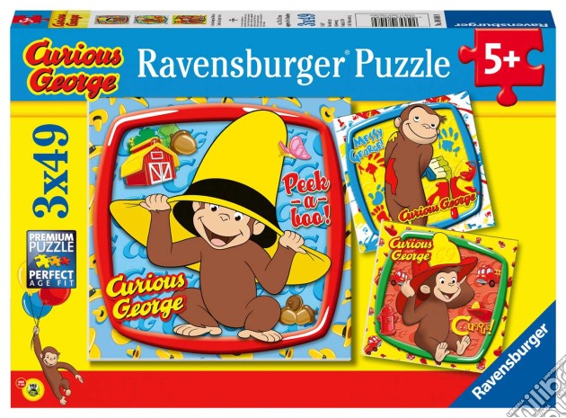 Ravensburger 8048 - Puzzle 3X49 Pz - George puzzle di Ravensburger
