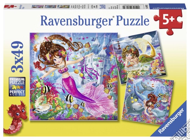 Ravensburger 08063 - Puzzle 3X49 Pz - Incantevolli Sirene puzzle di Ravensburger