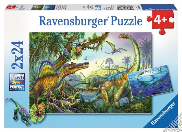Ravensburger 8890 - Puzzle 2X24 Pz - Dinosauri puzzle di Ravensburger