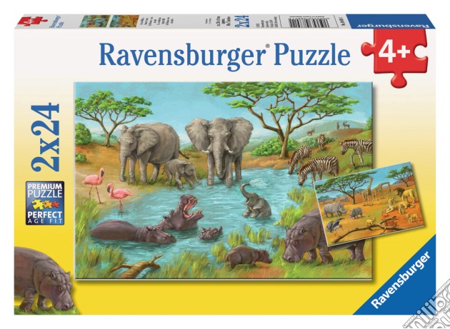 Puzzle 2x24 Pz - Natura Selvaggia puzzle di Ravensburger