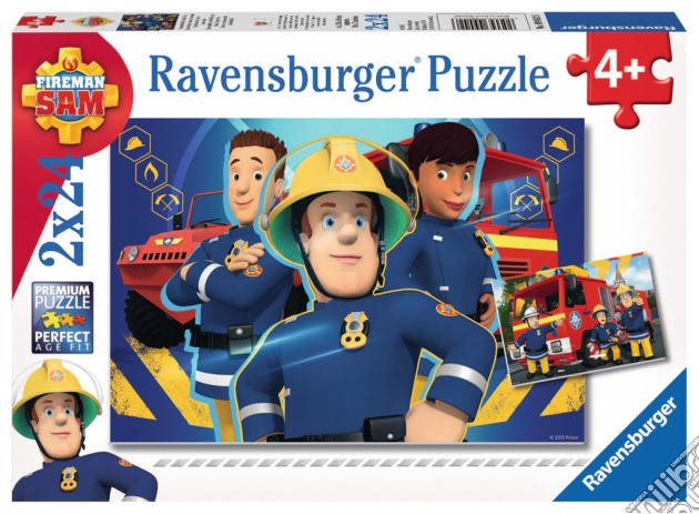 Ravensburger 09042 - Puzzle 2x24 Pz - Sam Il Pompiere puzzle di Ravensburger