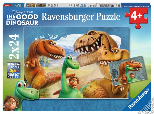 Ravensburger 09079 - Puzzle 2x24 Pz - The Good Dinosaur - Il Viaggio Di Arlo puzzle di Ravensburger