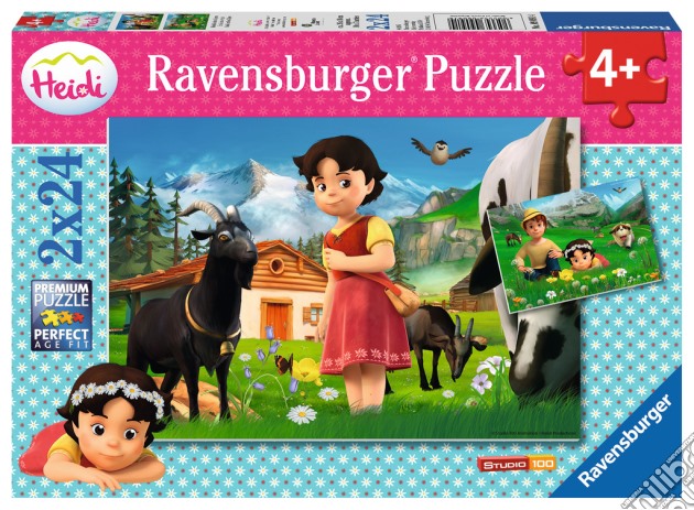 Ravensburger 09091 - Puzzle 2x24 Pz - Heidi puzzle