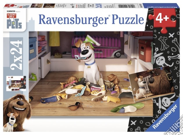 Ravensburger 09110 - Puzzle 2x24 Pz - Secret Life Of Pets - Finalmente Soli puzzle