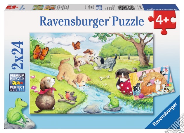 Puzzle 2x24 Pz - Quadrupedi Giocherelloni puzzle di Ravensburger