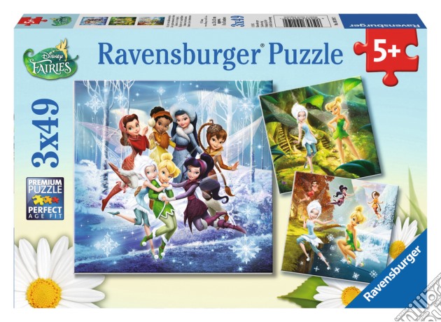 Puzzle 3x49 pz - Le stagioni delle Fairies puzzle di RAVENSBURGER