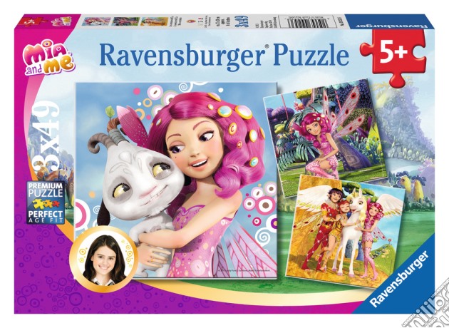 Ravensburger 09253 - Puzzle 3x49 Pz - Mia And Me - Le Avventure Di Mia puzzle di Ravensburger