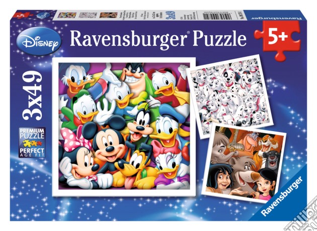Ravensburger 09274 - Puzzle 3x49 Pz - Classici Disney puzzle