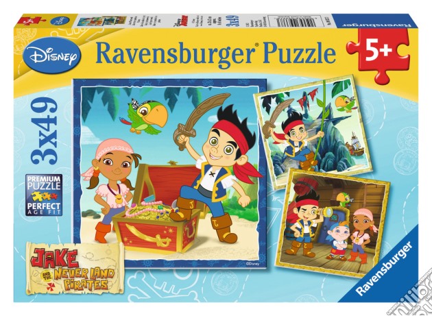 Puzzle 3x49 pz - djp jake e i pirati dell'isola che non c'è puzzle di RAVENSBURGER
