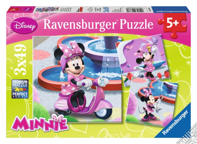 Puzzle 3x49 Pz - Minnie - Bow-Tique puzzle di RAVENSBURGER