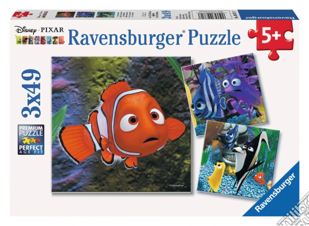 Puzzle 3x49 Pz - Alla Ricerca Di Nemo - Nell'Acquario puzzle