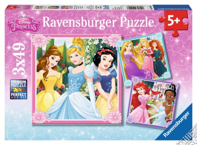 Ravensburger 09402 - Puzzle 3x49 Pz - Principesse Disney - Amiche puzzle di Ravensburger