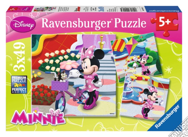 Puzzle 3x49 Pz - Minnie - All'Aperto puzzle di RAVENSBURGER