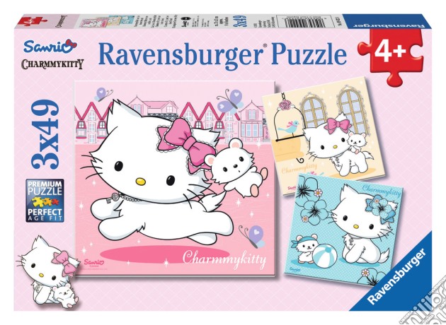 Puzzle 3x49 pz - charmmy kitty and her best friends puzzle di RAVENSBURGER