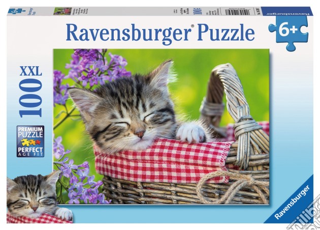Ravensburger 10539 - Puzzle XXL 100 Pz - Sonnellino Nella Cesta puzzle di Ravensburger