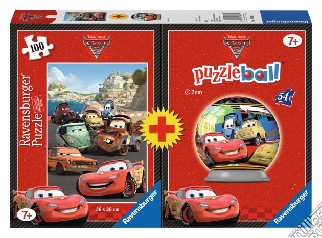Dca cars 2 (puzzle 100pcs + puzzleball® 54pcs) puzzle di RAVENSBURGER