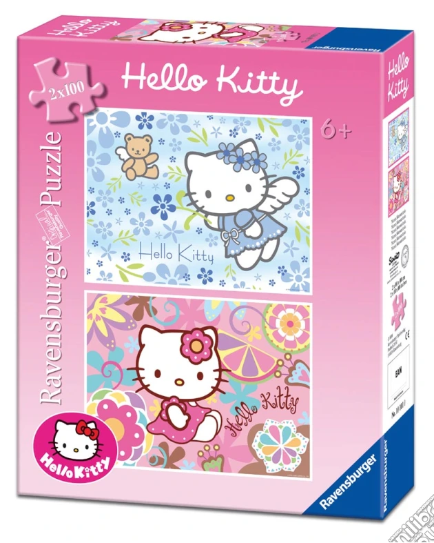 Assortimento puzzle bambini 2x100 hky hello kitty (6+ anni) puzzle di RAVENSBURGER