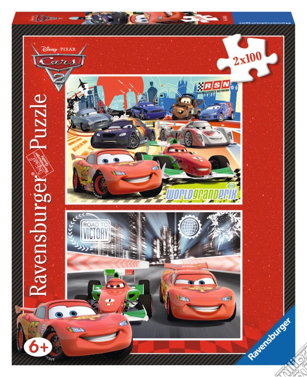 Assortimento puzzle bambini 2x100 dca cars 2 (6+ anni) puzzle di RAVENSBURGER