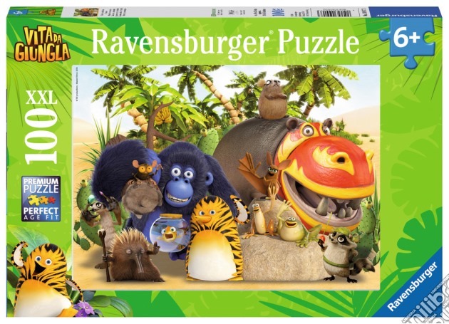Ravensburger 10917 - Puzzle XXL 100 Pz - Vita Da Giungla - Maurice E I Suoi Amici puzzle di Ravensburger