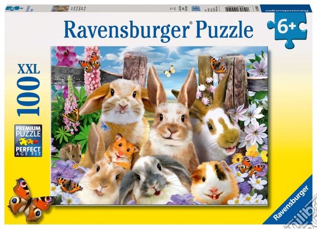 Ravensburger 10949 - Puzzle Xxl 100 Pz - Selfie Di Coniglietti puzzle di Ravensburger