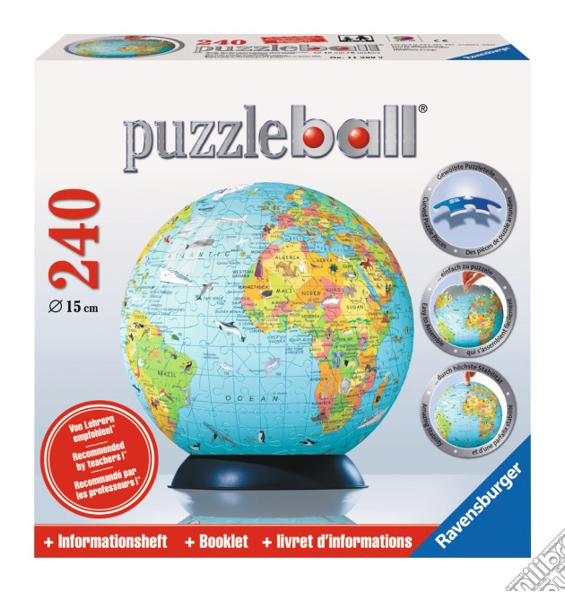 Mappamondo illustrato (nuova versione) puzzle di RAVENSBURGER