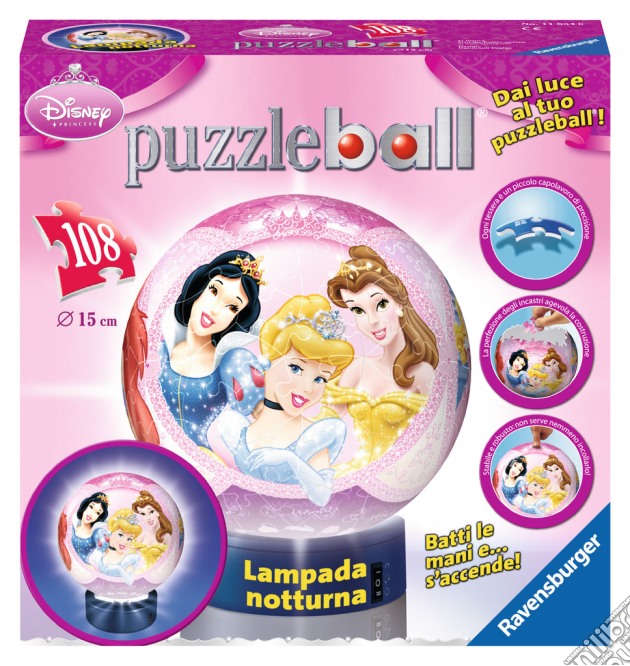 3d puzzle lampada notturna 108 pz. - dpr princess  puzzle di RAVENSBURGER