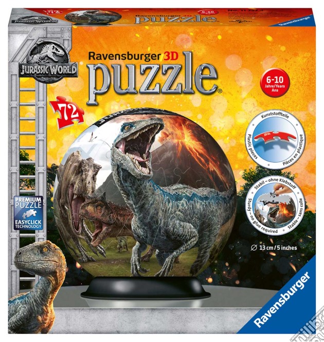 Ravensburger 11757 - Puzzleball 72 Pz - Jurassic World puzzle di Ravensburger