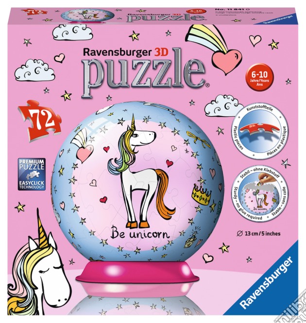 Ravensburger 11841 - Puzzleball 72 Pz - Unicorno puzzle di Ravensburger