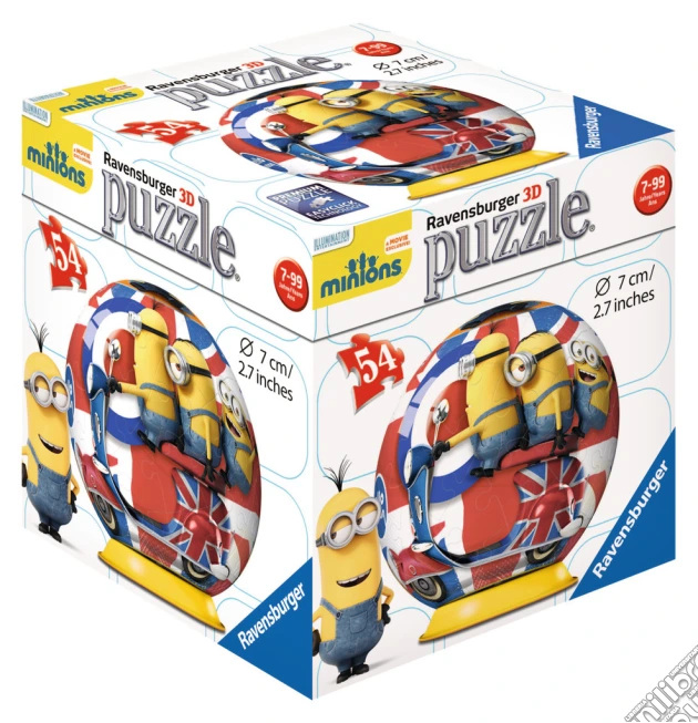 Ravensburger 11914 - Puzzleball 54 Pz - Minions - Scooter puzzle