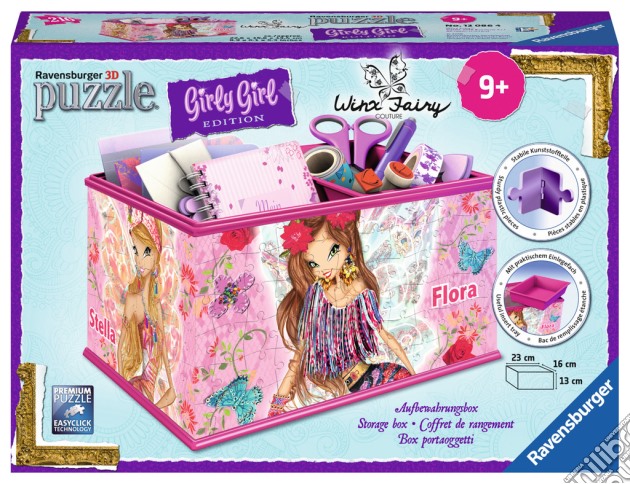 Ravensburger 12086 - Girly Girl - Winx Club - Puzzle Portaoggetti 216 Pz puzzle di Ravensburger