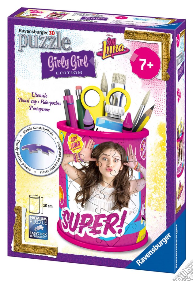 Ravensburger 12095 - Girly Girl - Soy Luna - Puzzle Portapenne 54 Pz puzzle di Ravensburger