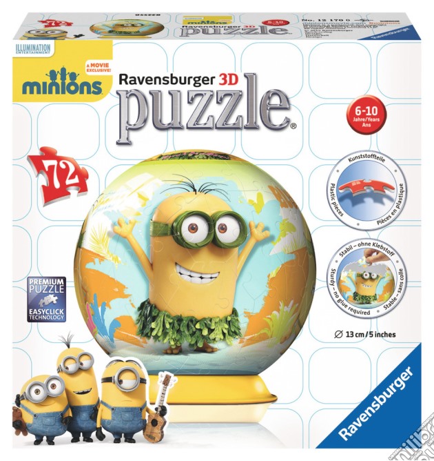 Ravensburger 12170 - Puzzleball 72 Pz - Minions puzzle di Ravensburger