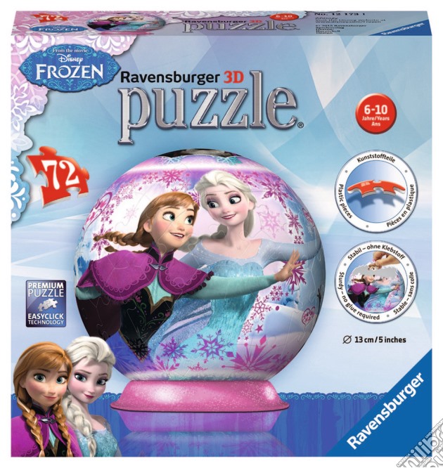 Ravensburger 12173 - Puzzleball 72 Pz - Frozen puzzle di Ravensburger