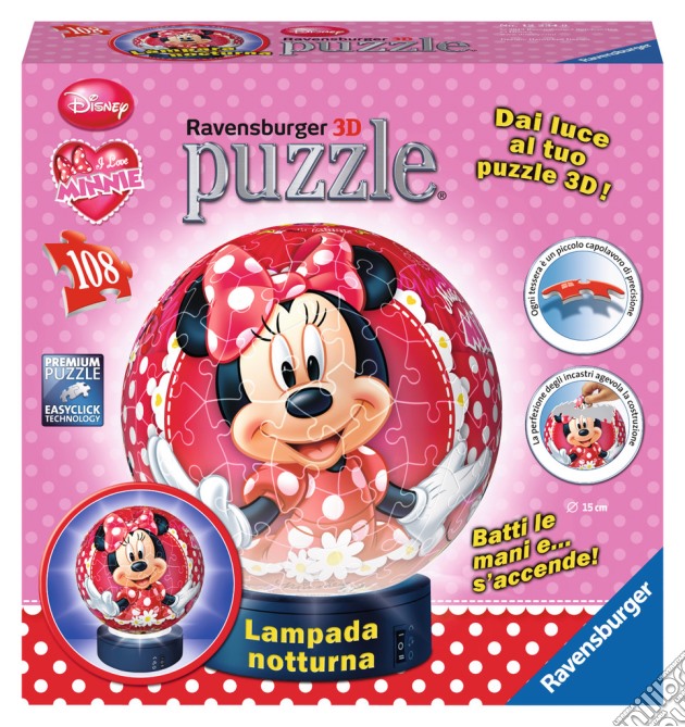 3d puzzle lampada notturna 108 pz. - dmm minnie mouse puzzle di RAVENSBURGER