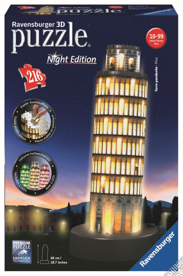 Ravensburger 12515 - Serie Speciali - Torre Di Pisa - Night Edition gioco di Ravensburger