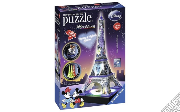 Ravensburger 12520 - Serie Speciali - Tour Eiffel - Night Edition Disney gioco di Ravensburger