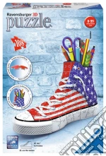 Ravensburger 12549 - Girly Girl - Sneaker Flag - Puzzle Portapenne 108 Pz