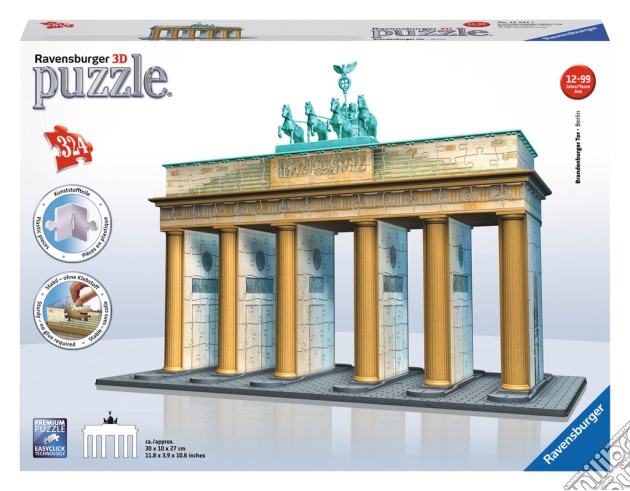 Puzzle 3d building serie maxi - porta di brandeburgo puzzle di RAVENSBURGER