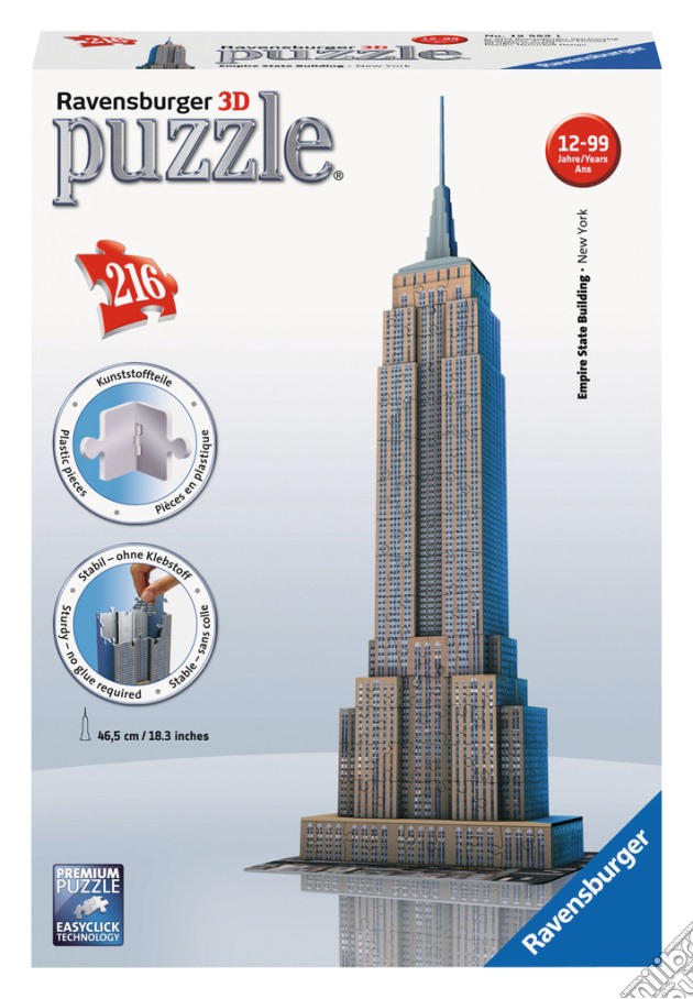 Ravensburger 12553 - Puzzle 3D - Empire State Building puzzle di Ravensburger