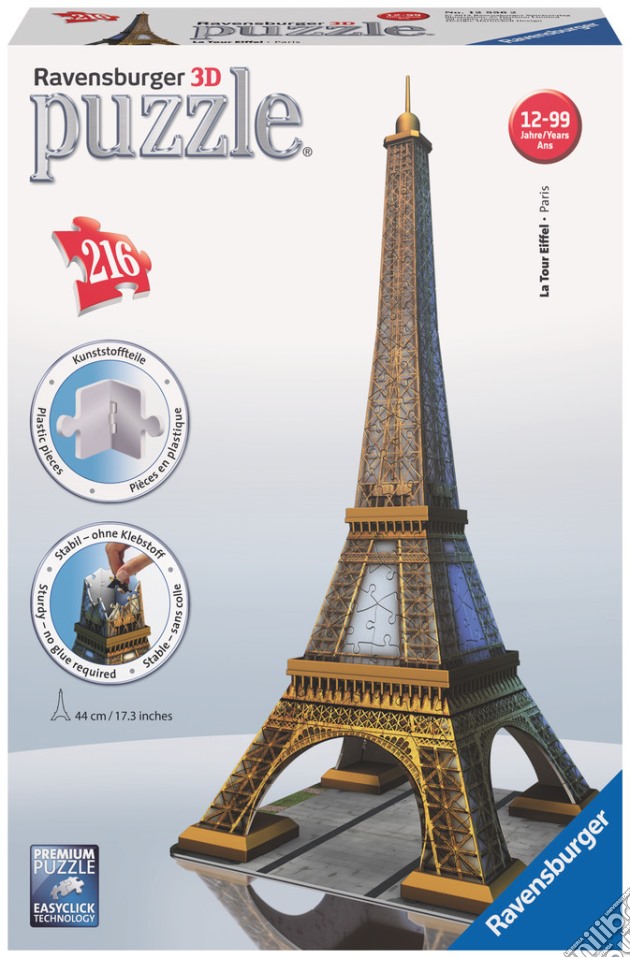 Ravensburger 12556 - Puzzle 3D - Tour Eiffel puzzle di Ravensburger