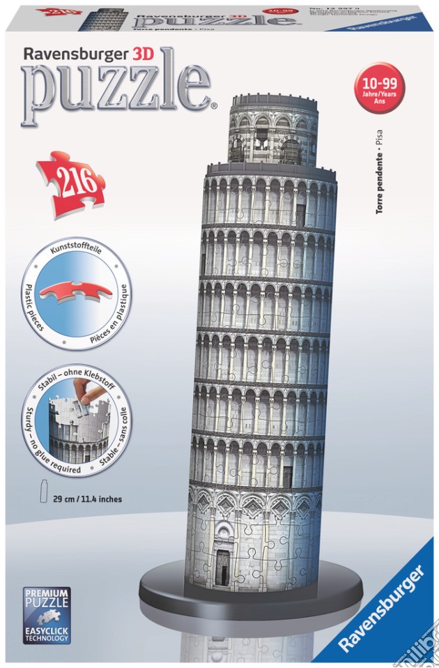 Ravensburger 12557 - Puzzle 3D - Torre Di Pisa puzzle di Ravensburger