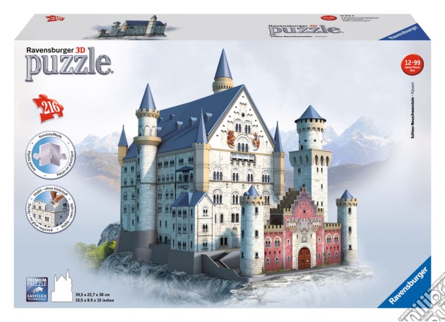 Ravensburger 12573 - Puzzle 3D - Castello Di Neuschwanstein puzzle di Ravensburger