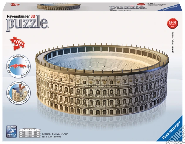 Ravensburger 12578 - Puzzle 3D - Colosseo puzzle di Ravensburger