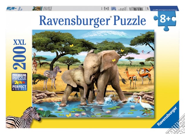 Puzzle super 200 pz - l'abbeverata puzzle di RAVENSBURGER