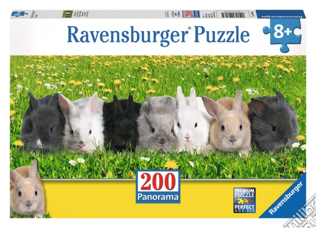 Puzzle super 200 pz - parata di coniglietti panorama puzzle di RAVENSBURGER