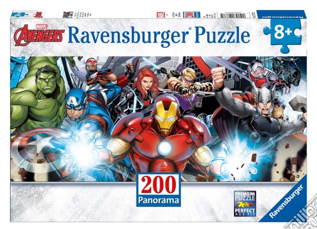 Ravensburger 12737 - Puzzle XXL 200 Pz - Avengers - Panorama puzzle di Ravensburger