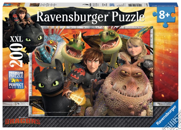 Ravensburger 12812 - Puzzle XXL 200 Pz - Dragons puzzle di Ravensburger