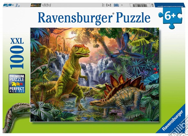 Ravensburger 12888 4 - Puzzle Xxl 100 Pz - L'Oasi Dei Dinosauri puzzle
